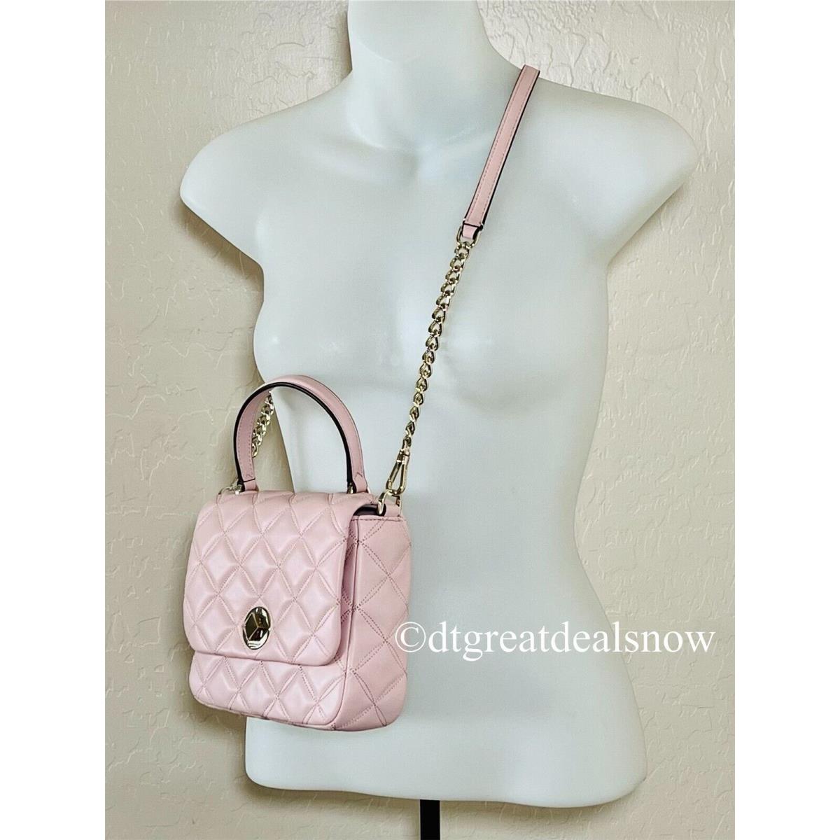 Kate Spade Natalia Square Crossbody Rose Pink K8162 Quilted Leather Small Purse