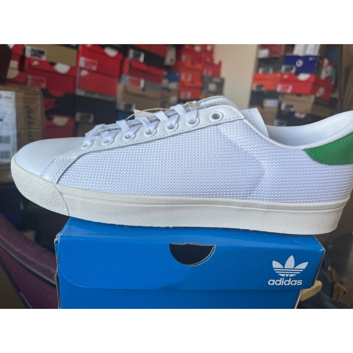 Adidas Men`s Originals Rod Laver Vintage Sneakers Shoes White Green Size 8