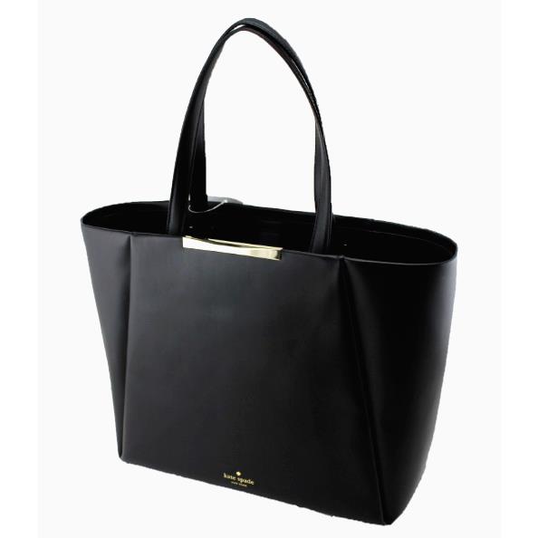 Kate Spade Lenora Camden Way WKRU3614 Black Handbag Satchel Tote - Black Exterior, Black Lining, Black Handle/Strap