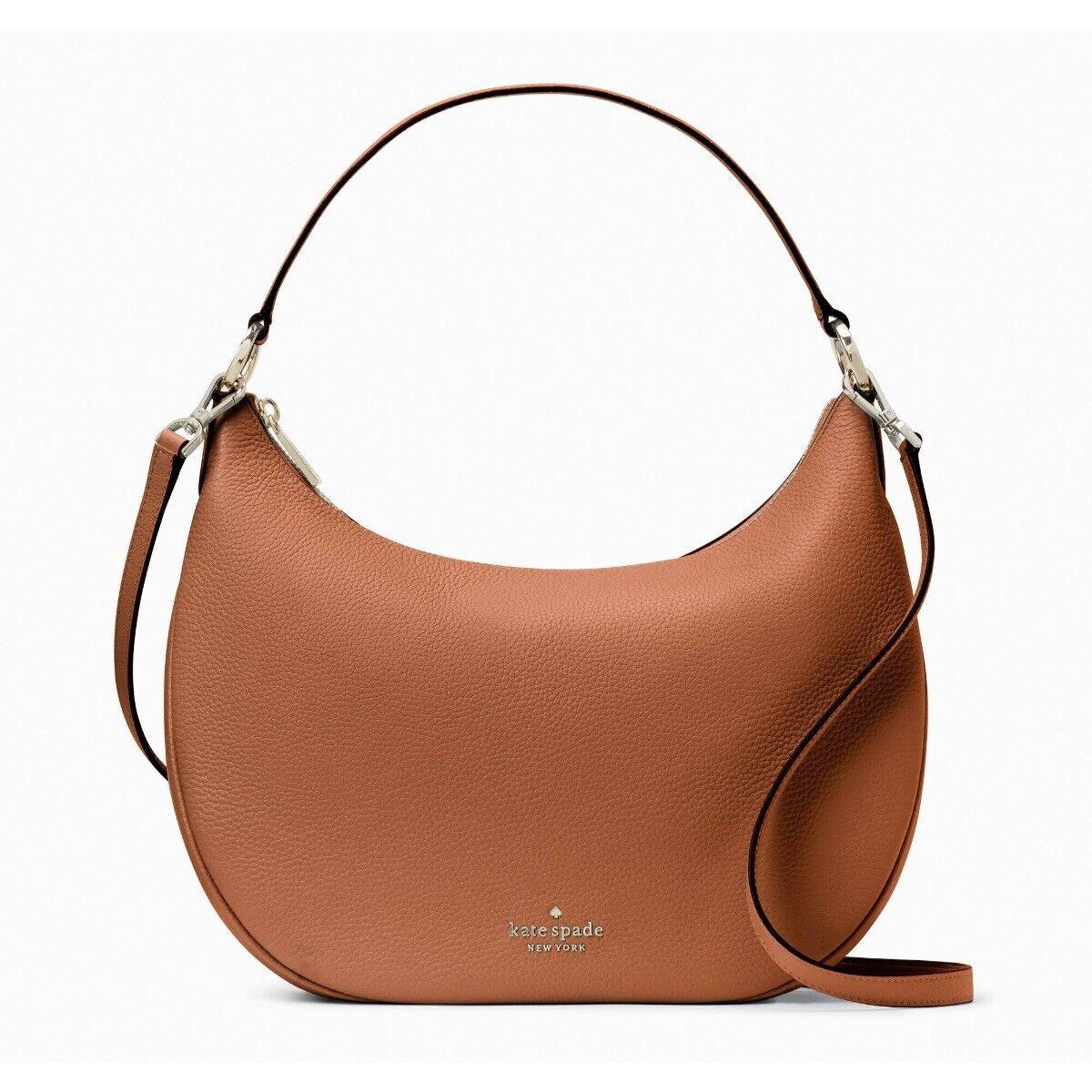 New Kate Spade Weston Shoulder Bag Pebble Leather Warm Gingerbread