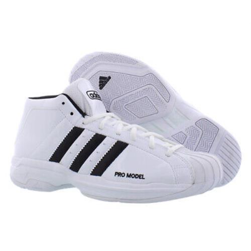 Adidas Pro Model 2G Mens Shoes Size 11.5 Color: White/black/white - White/Black/White , White Main