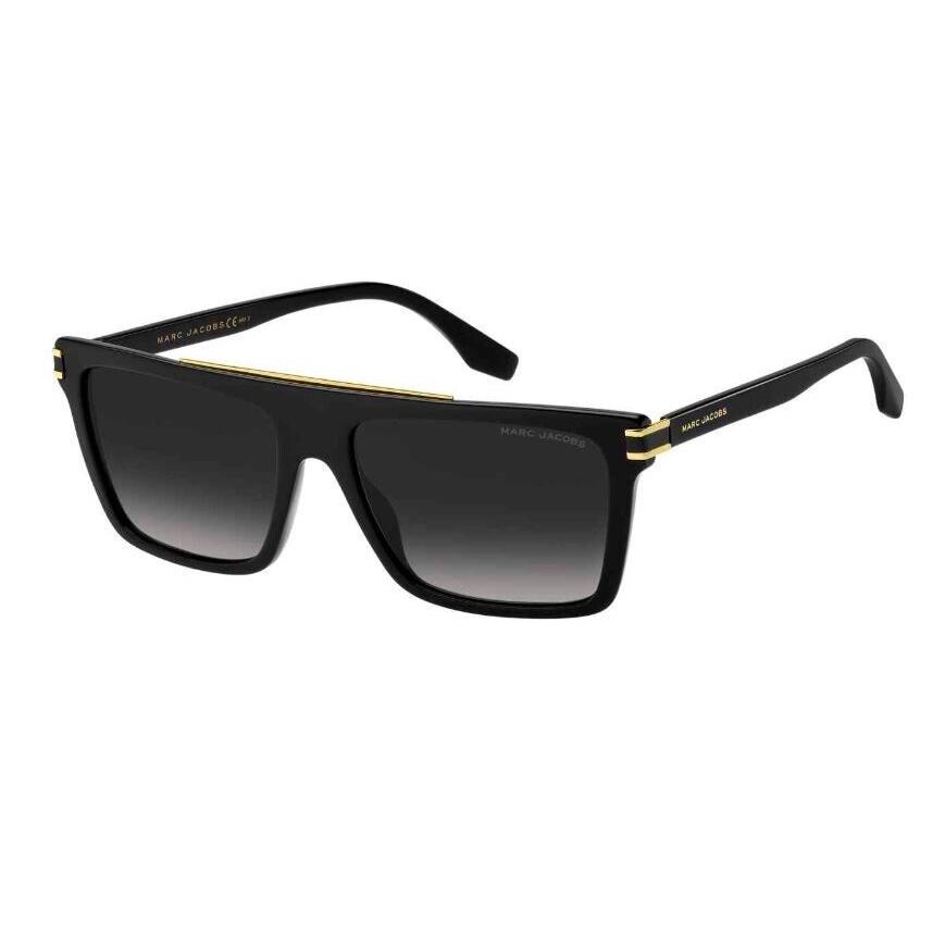 Marc Jacobs MARC-568/S 0807/9O Black/grey Gradient Rectangle Men`s Sunglasses