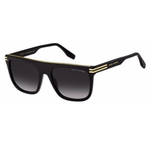 Marc Jacobs MARC-586/S 0807/9O Black/grey 716Gradient Rectangle Men`s Sunglasses