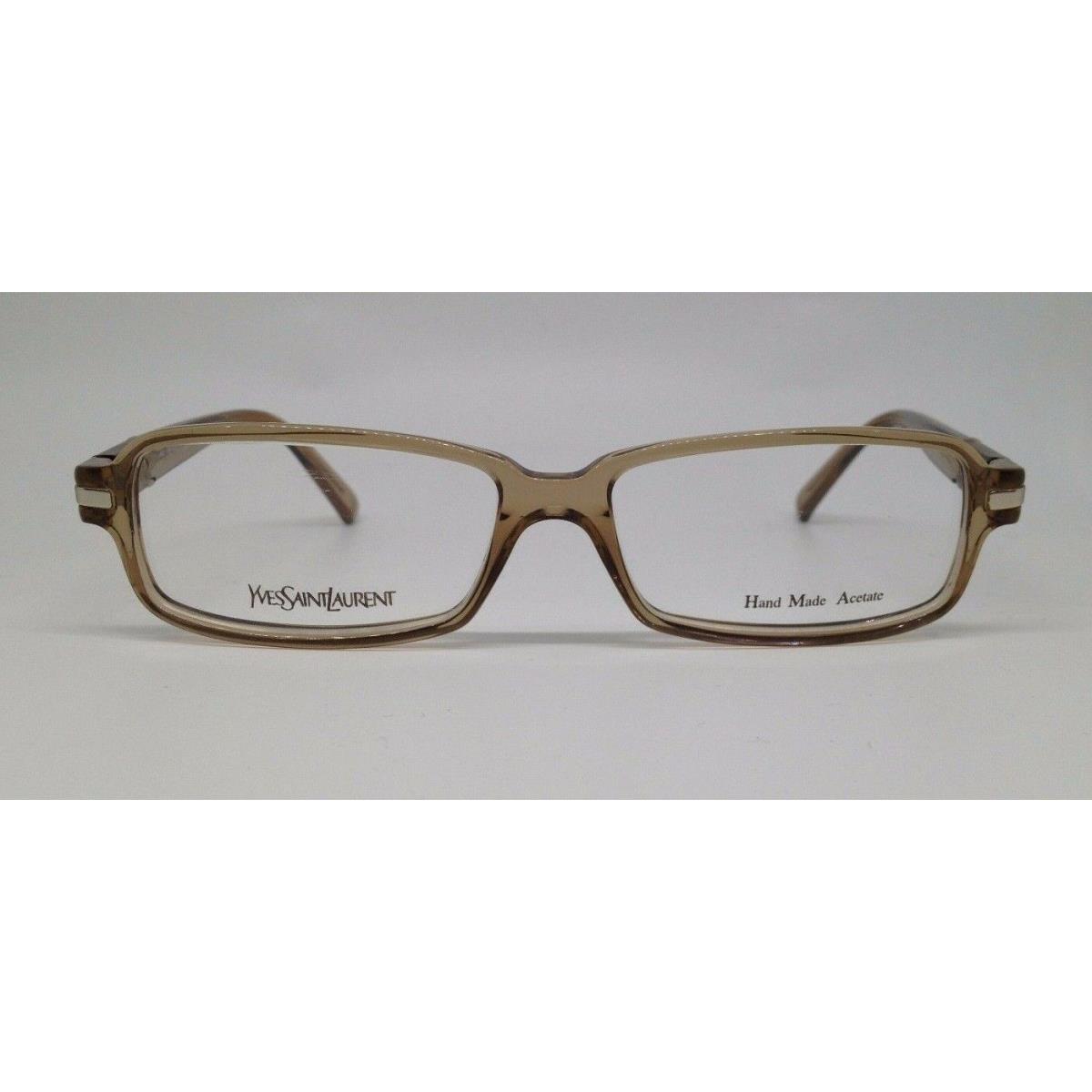 Yves Saint Laurent Ysl 2278 Crystal Brown Cft Eyeglasses Frame Italy 54-15-130