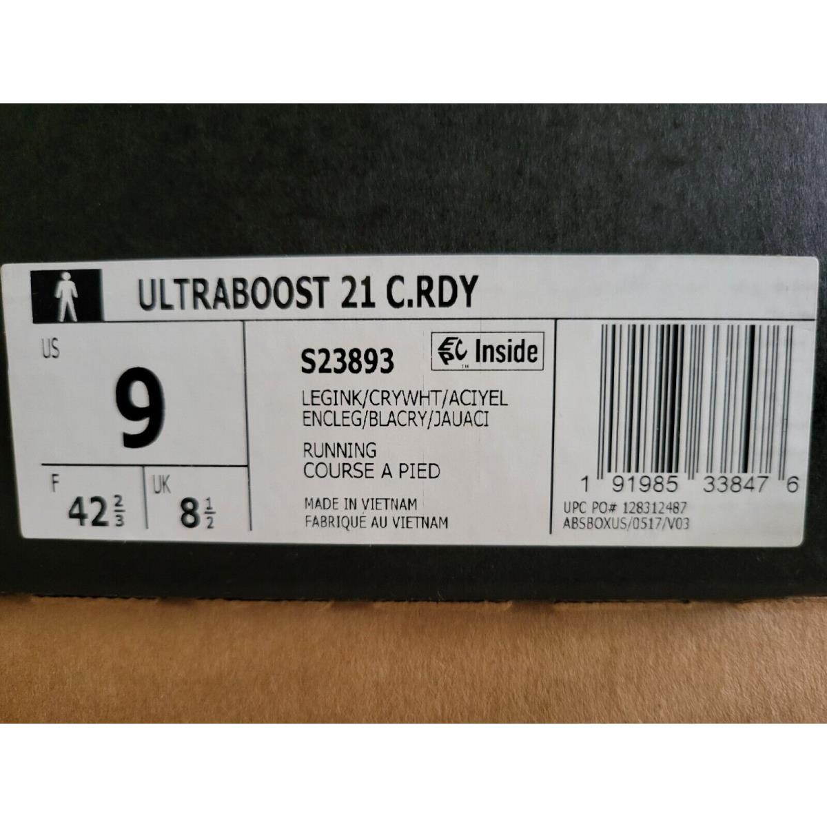 Couscous Inactive be impressed Adidas Ultraboost 21 Cold.rdy Men s Running Shoes Legend Ink S23893 US 9 UK  8.5 | 692740714233 - Adidas shoes Ultraboost - Legend Ink | SporTipTop