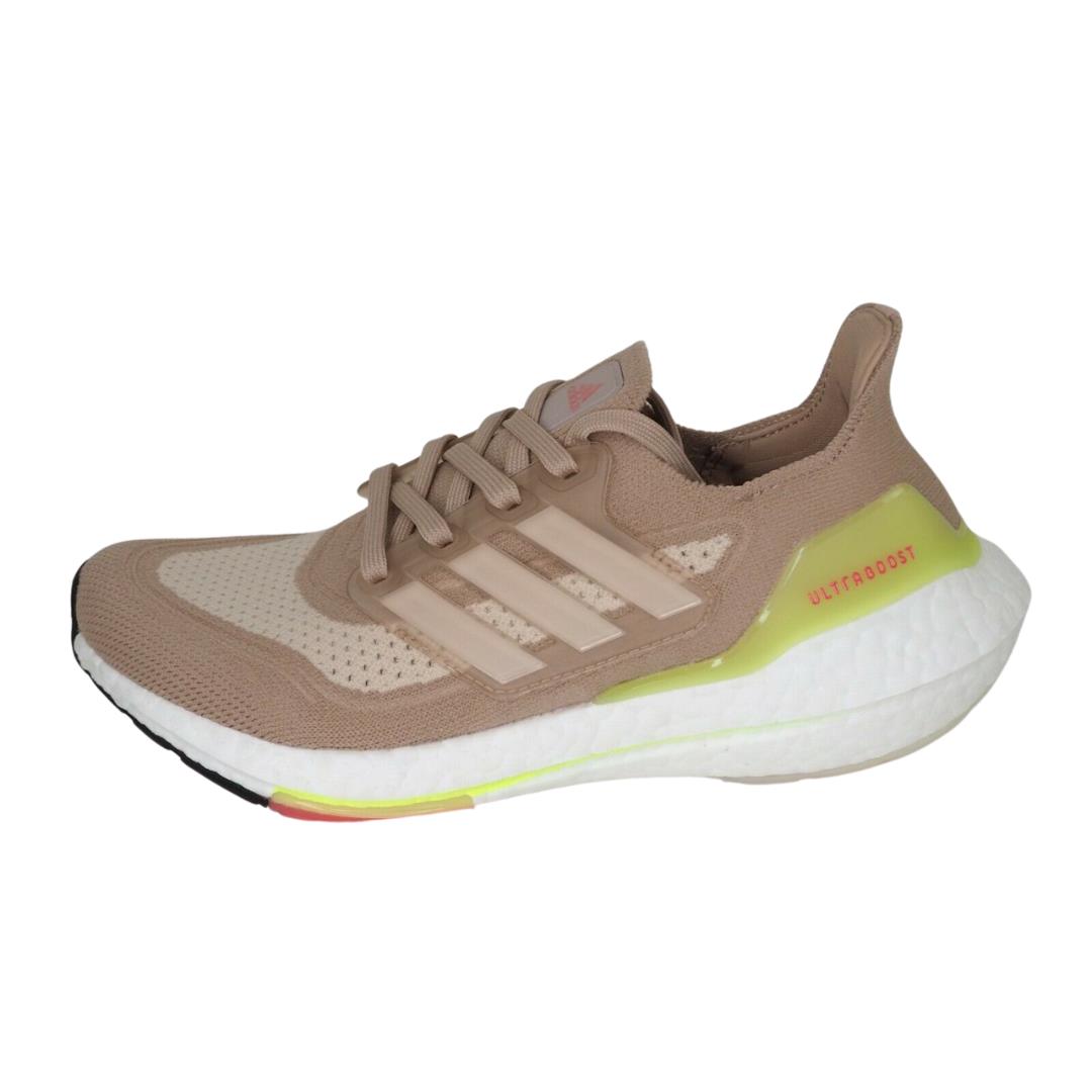 Adidas Women`s Ultraboost 21 Pale Pink Workout Running Shoes Rare FY0399 Size 6