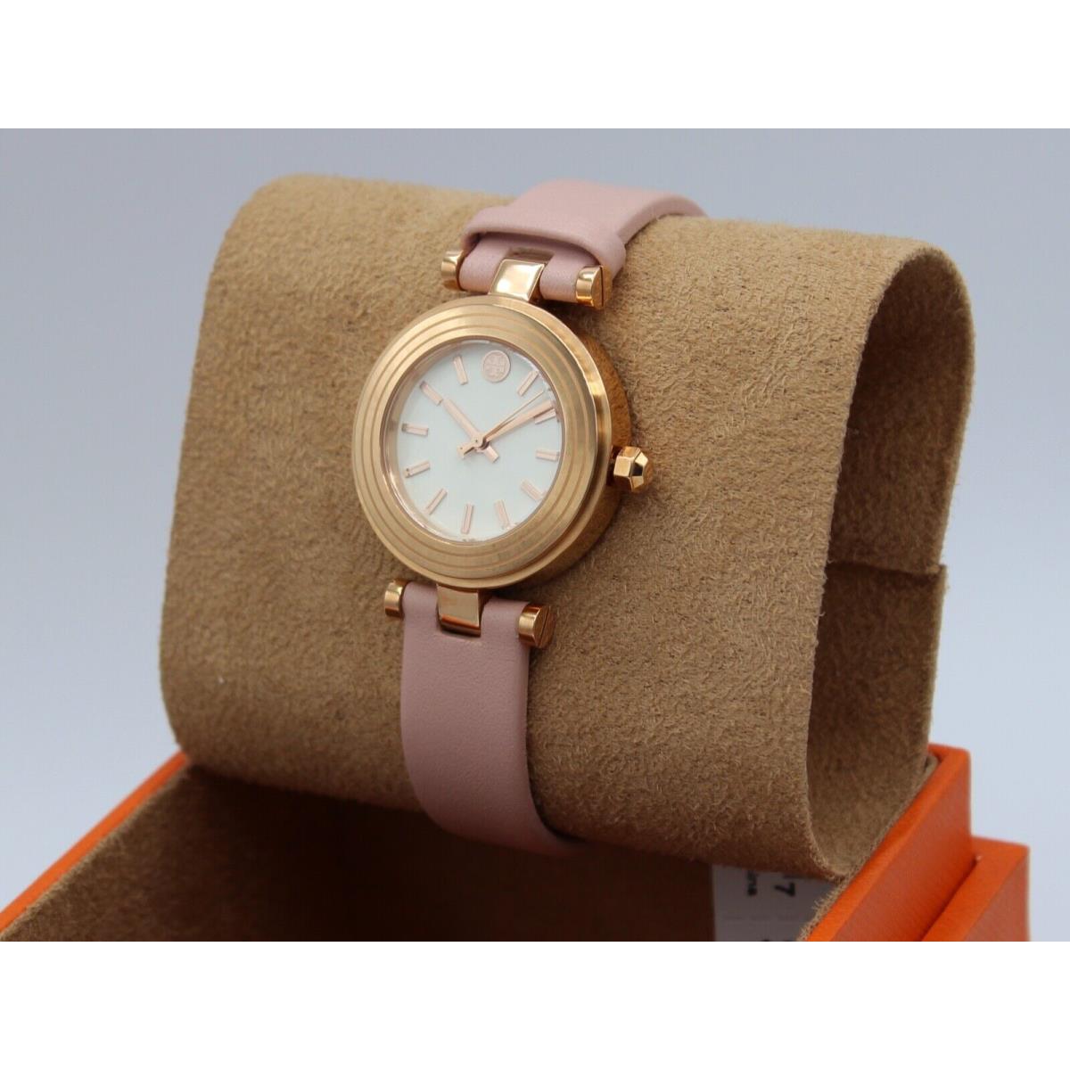 Tory Burch Classic T Rose Gold Pink Leather Women`s TBW9008 Watch