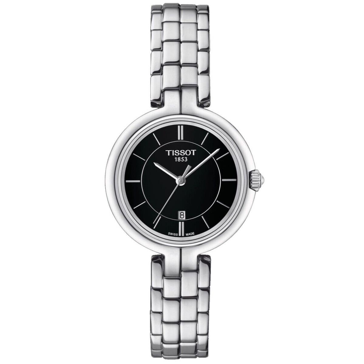 Tissot Womens Flamingo Black Dial Watch - T0942101105100