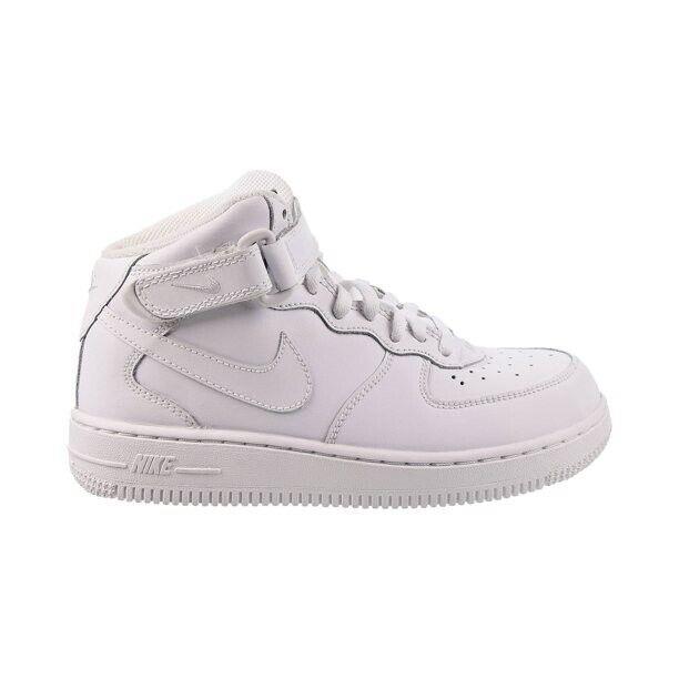 Nike Air Force 1 Mid PS 314196-112 Unisex Kid`s White Running Shoes 1Y HS2624