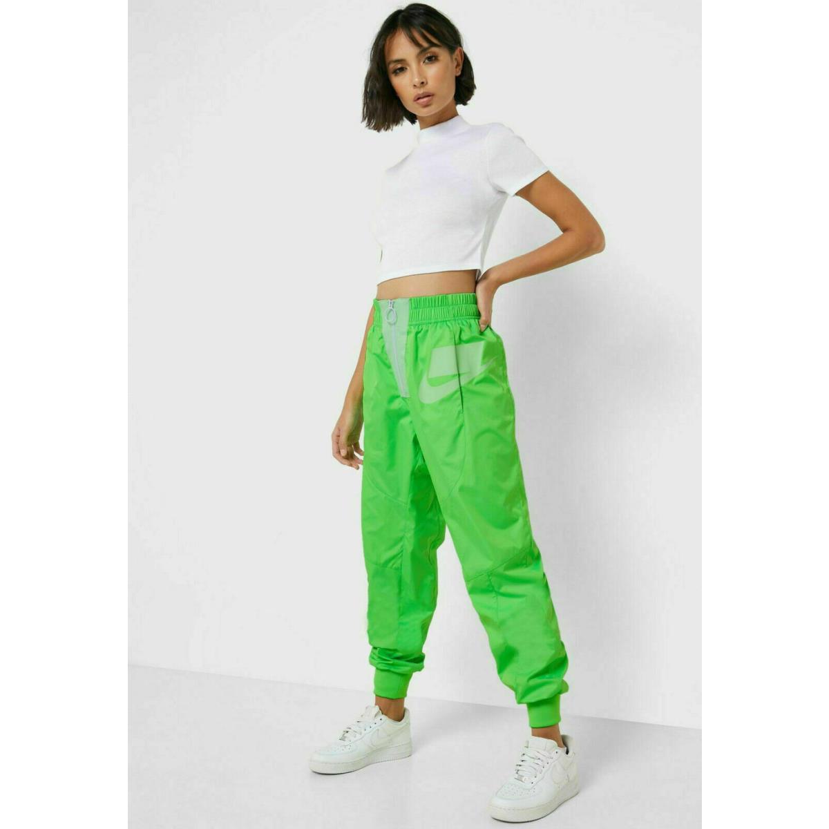 Women`s Nike Sportswear Nsw Woven Logo Pants M Vapor Green Casual Gym