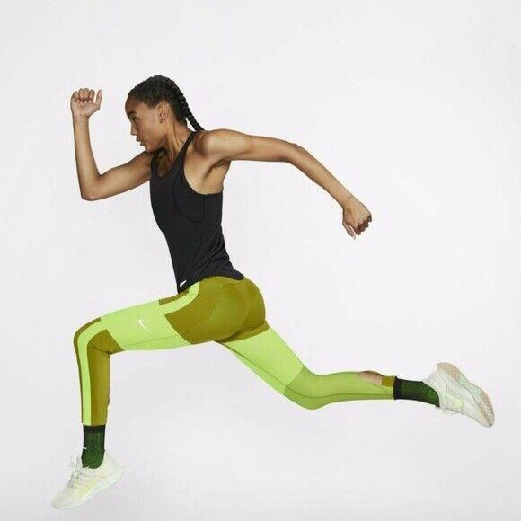 Women`s Nike Tech Pack Running Tights M Green Lime Training