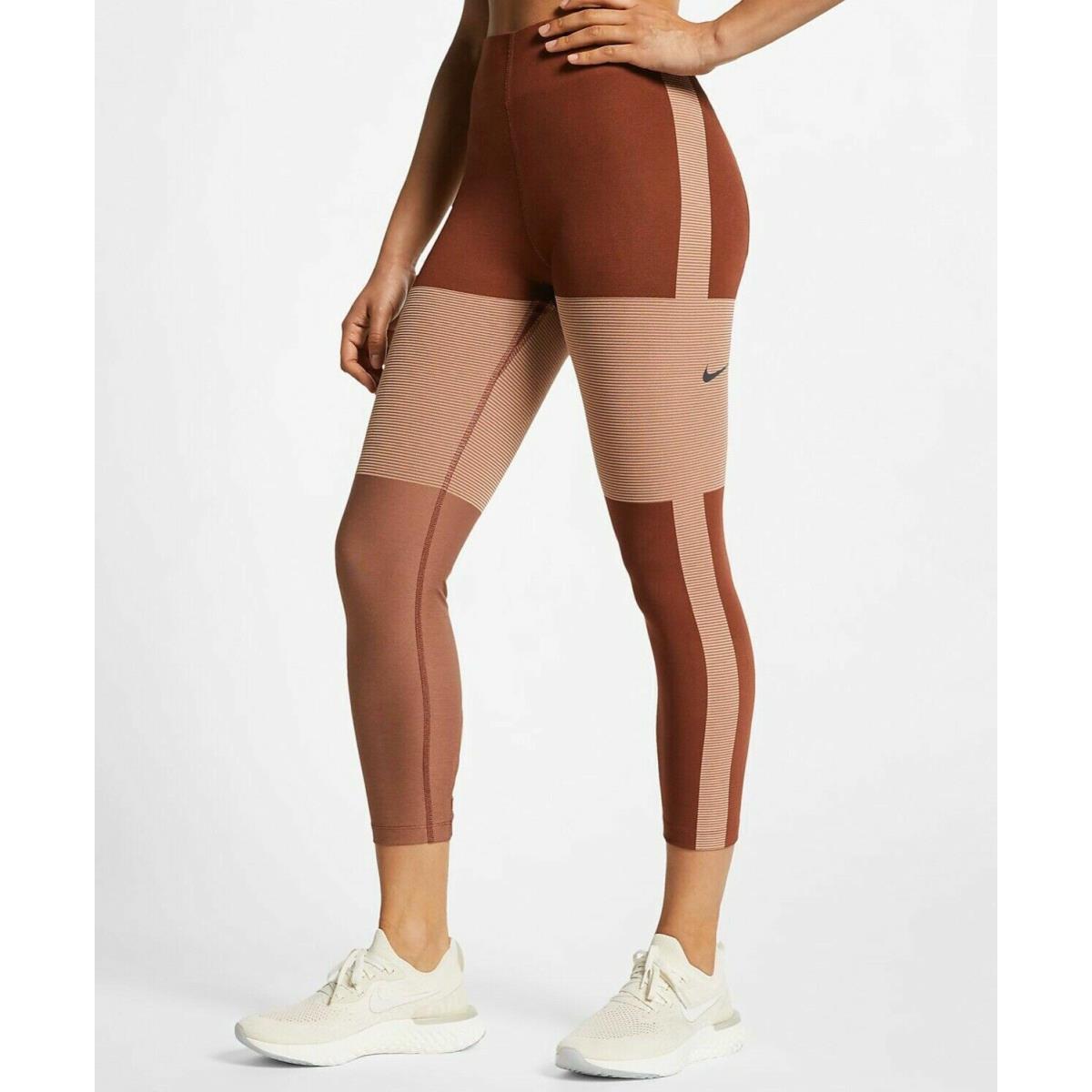 Women`s Nike Tech Pack Running Tights L Rose Gold Training Casual