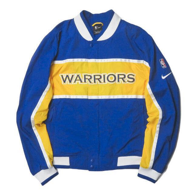 Mens Nike Nba Golden State Warriors Courtside Icon Jacket AJ9151-495 Sz L Blue - Blue