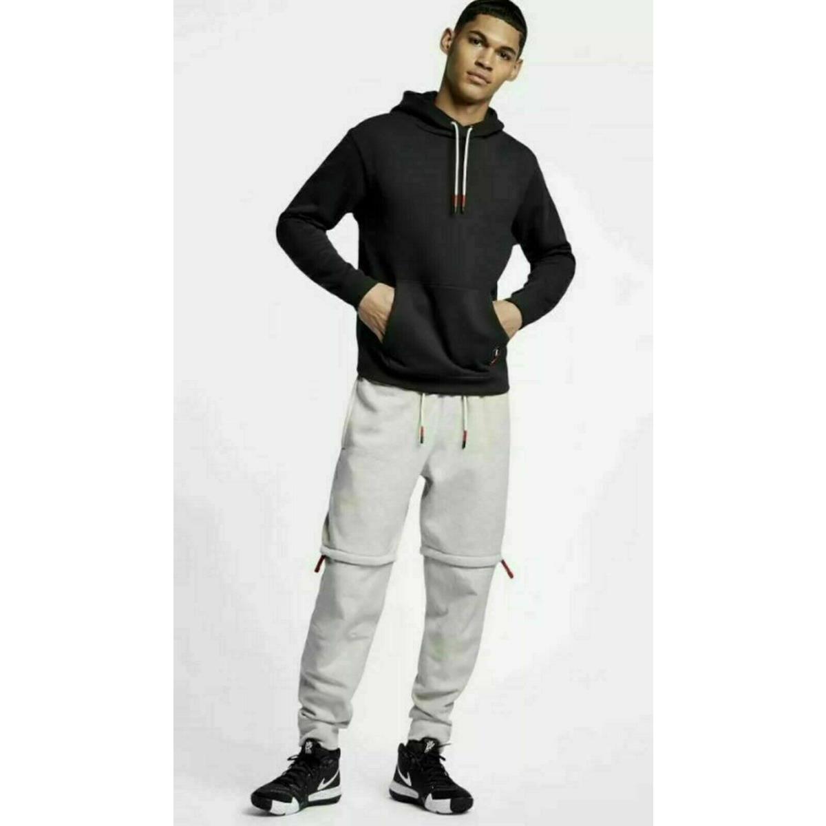 Nike Kyrie Irving 2 in 1 Fleece Zip Off Pants Shorts AJ3389 S Gray