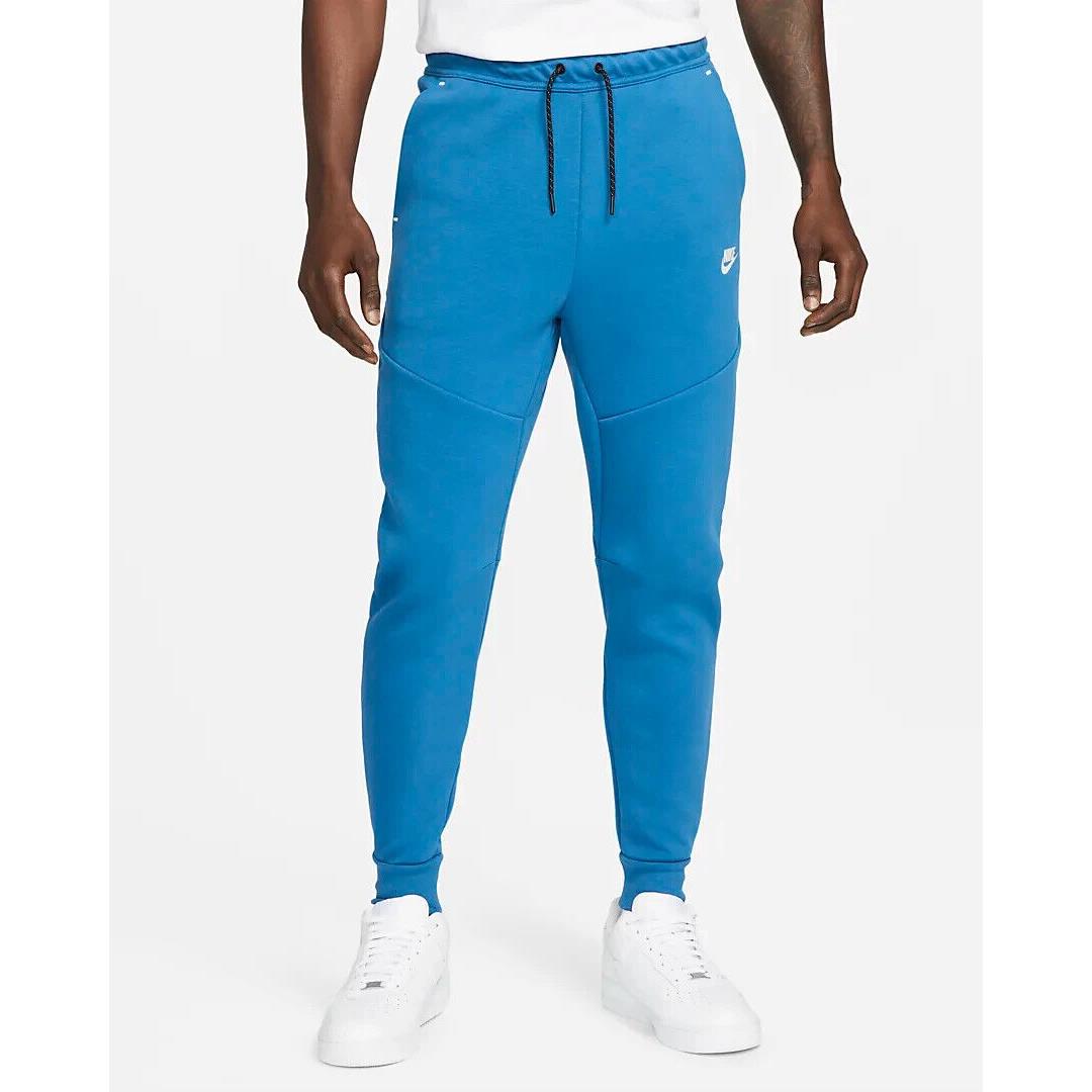 Men`s Nike Sportswear Tech Fleece Jogger Pants Marina Blue Sz 2XL CU4495-407