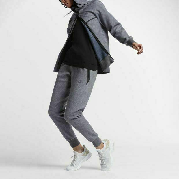 Women`s Nike x Kim Jones Tech Fleece Full Zip Hoodie S Gray Sweatshirt