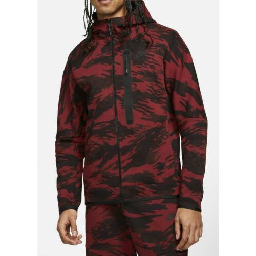 Nike Sportswear Tech Fleece Full Zip Camo Hoodie CU4491-677 Men`s Size 2XL