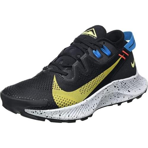 Nike Pegasus Trail 2 Black Men`s Size 10 Trail Running Shoes - Black