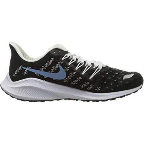 Nike Women`s Air Zoom Vomero 14 Running Shoes Black Size 6.5 US AH7858-007 - Black (Black/Lt Blue-half Blue-white-chrome Yellow 007)