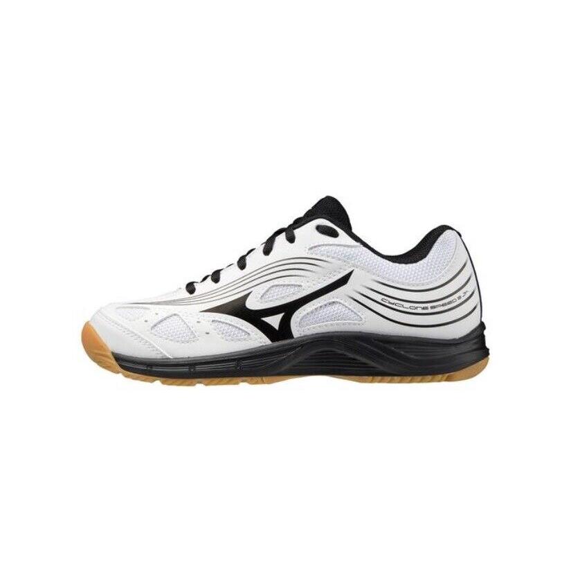 Mizuno Youth Cyclone 3 Volleyball Shoe White/Black