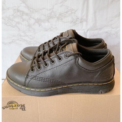 Dr. Martens Maltby Safety Toe Lace Up Black Leather Mens US 10/ Wms 11 Work Shoe