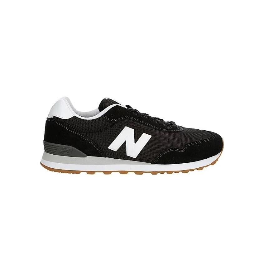 New Balance 515 Men`s Suede Athletic Running Low Top Training Shoes Sneakers Black/White