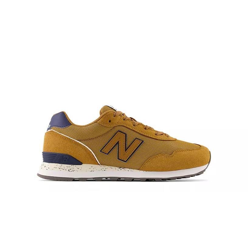 New Balance 515 Men`s Suede Athletic Running Low Top Training Shoes Sneakers Wheat/Navy