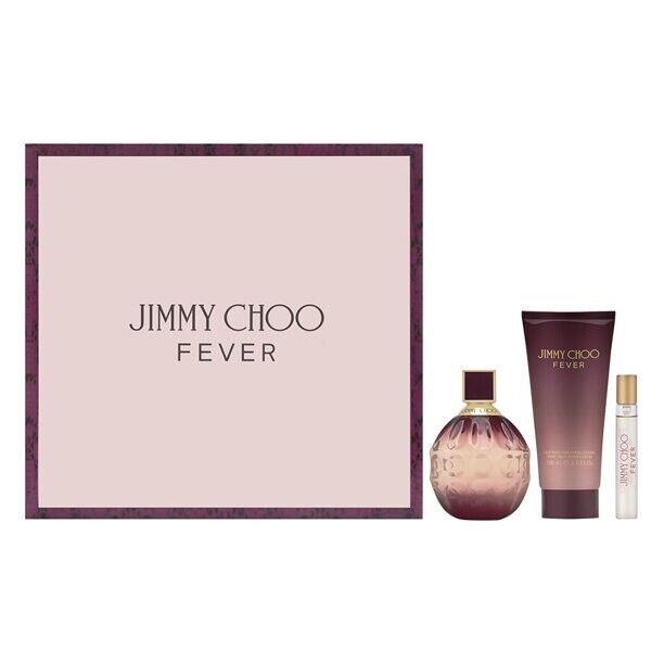 Jimmy Choo Fever For Women 3 Pc Gift Set 3.3.Oz Edp Sp 7.5ml Edp Sp 3.3.Oz B/l