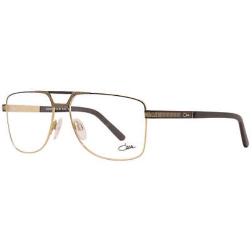 Cazal 7081 001 Eyeglasses Men`s Black/gold Full Rim Pilot Optical Frame 59-mm