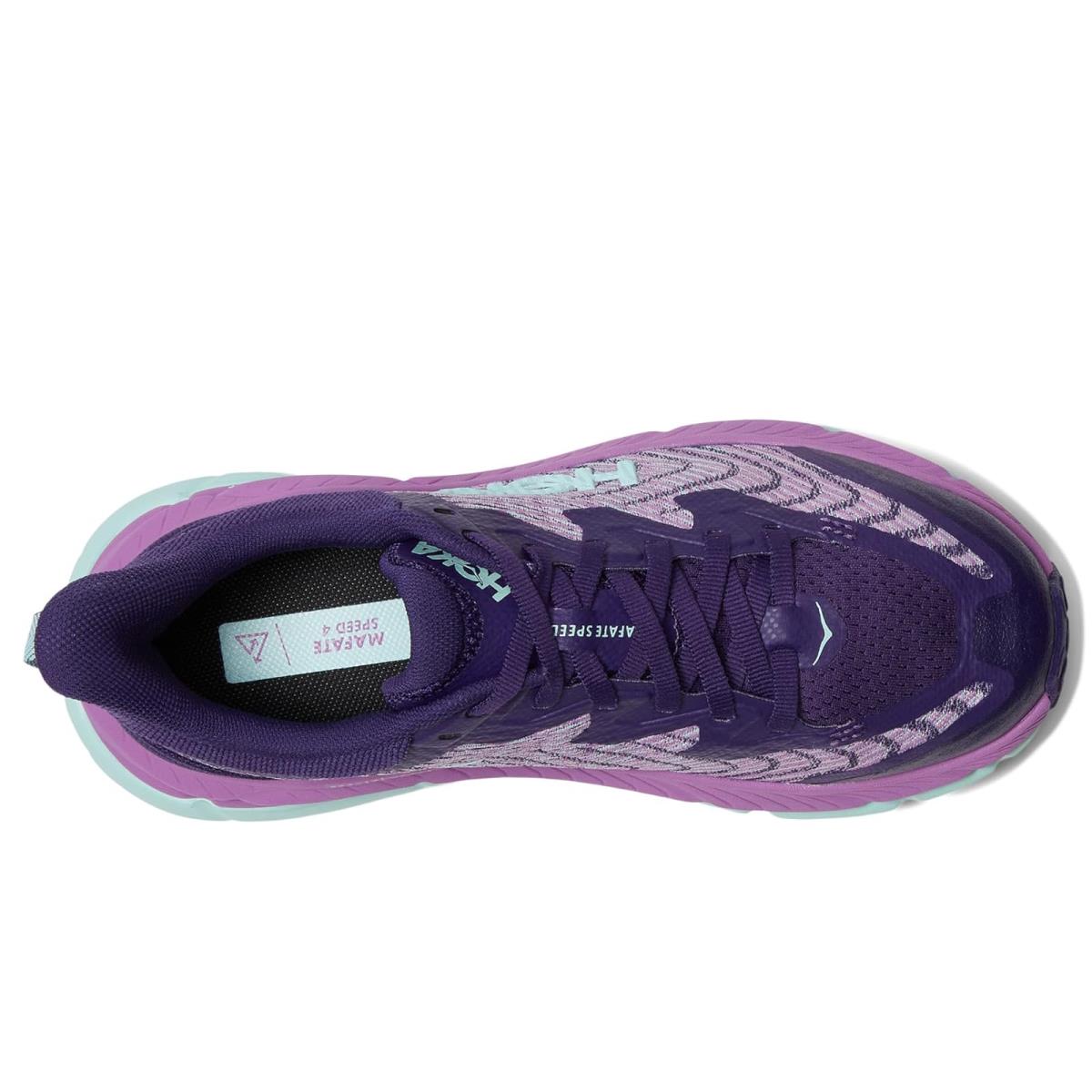 Woman`s Sneakers Athletic Shoes Hoka Mafate Speed 4 Night Sky/Orchid Flower