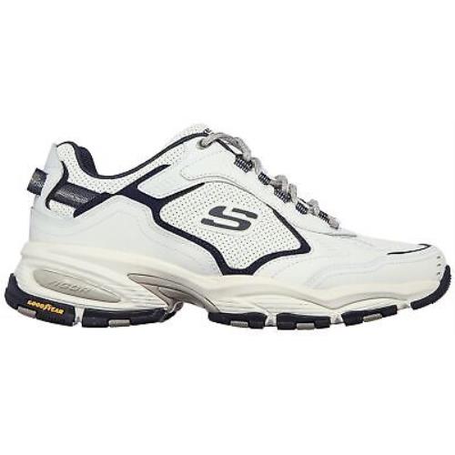 Skechers Mens Vigor 3.0 Arbiter Athletic Shoes - White/Navy