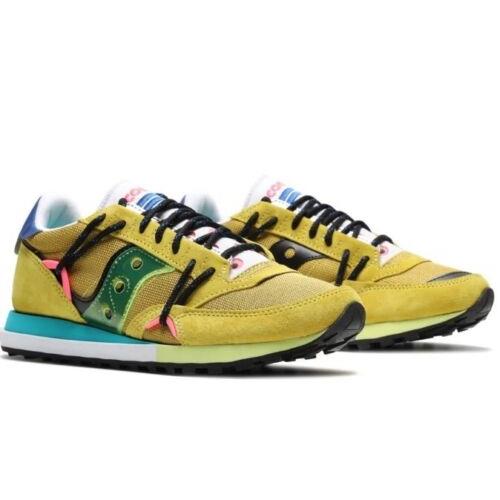 Saucony Jazz Dst Abstract Jazz S70528-5 Women`s Running Shoes Yellow Multicol