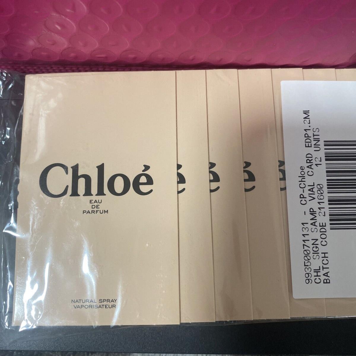 10 Chloe by Chloe Edp Fragrance .04 Oz. Sample Travel Spray 10 Pack