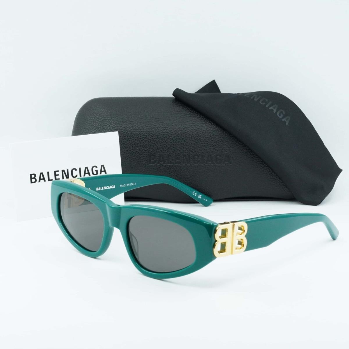 Balenciaga BB0095S 005 Green/gray 53-19-135 Sunglasses