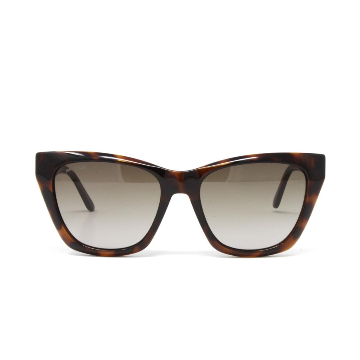 Jimmy Choo Women`s Cat Eye Sunglasses Rikki/g/s 086 Havana 55mm Brown Lens