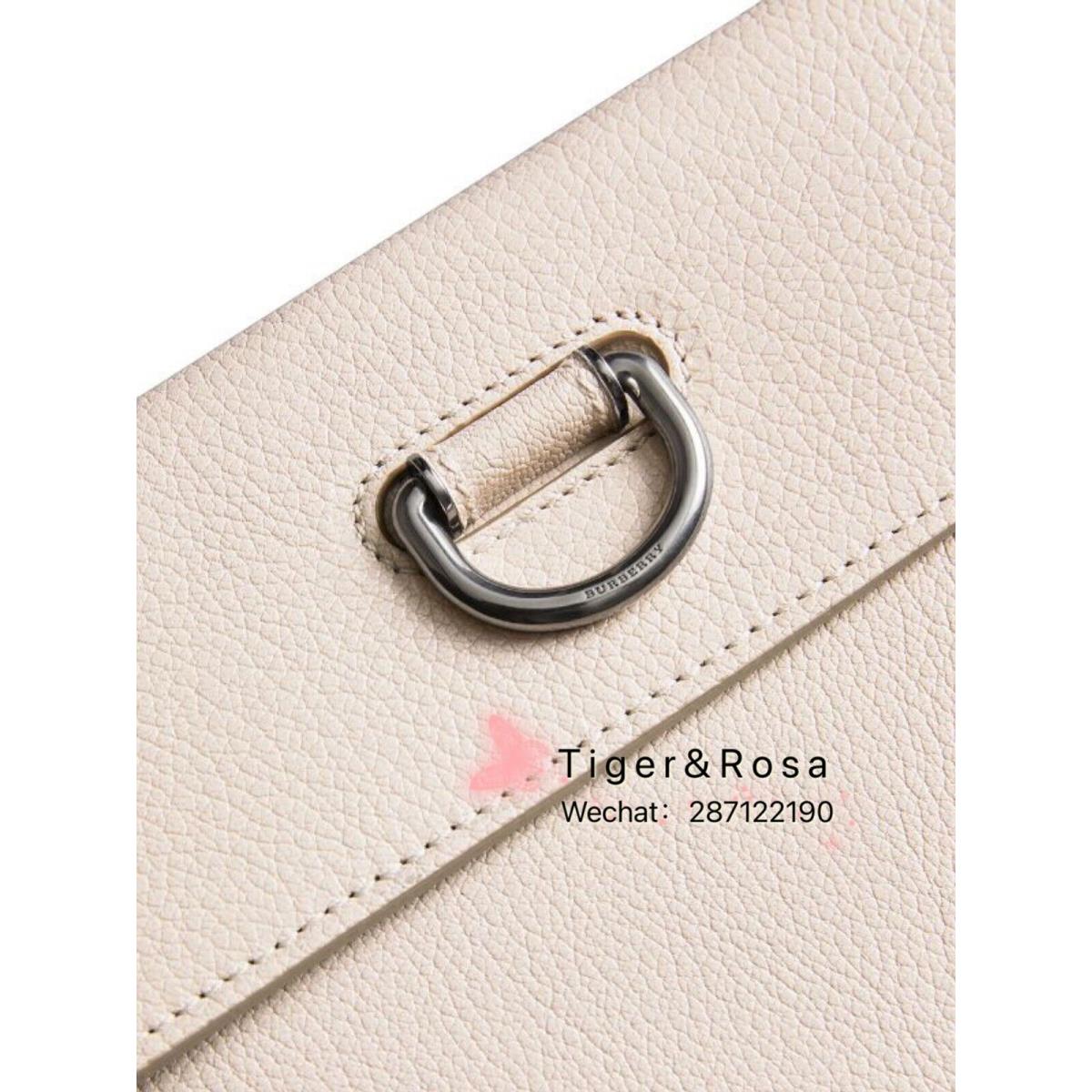 Burberry D Ring Leather Pouch with Zip Coin Case with dustbag$790
