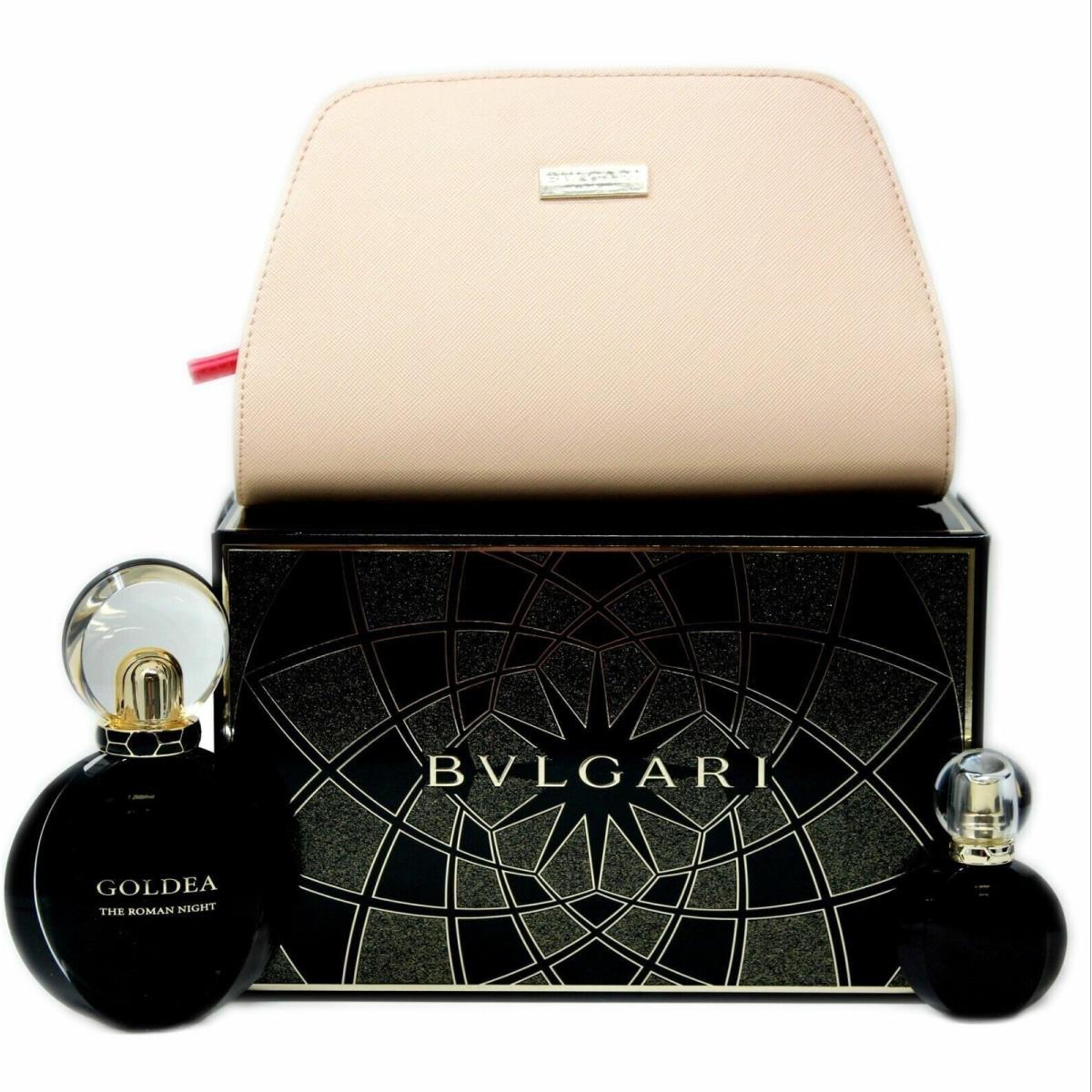 Bvlgari Goldea Roman Night 2.5 Eau DE Parfum Set Purse Bulgari Women Perfume