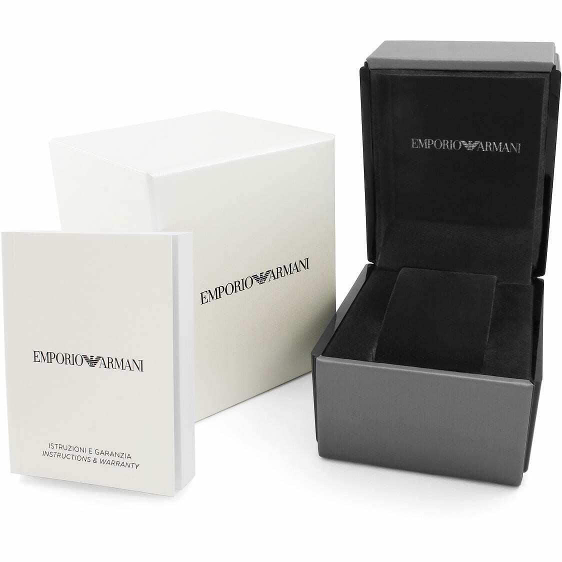 Emporio Armani Swiss Made Diamond Special-ed Pink Lizard Leather