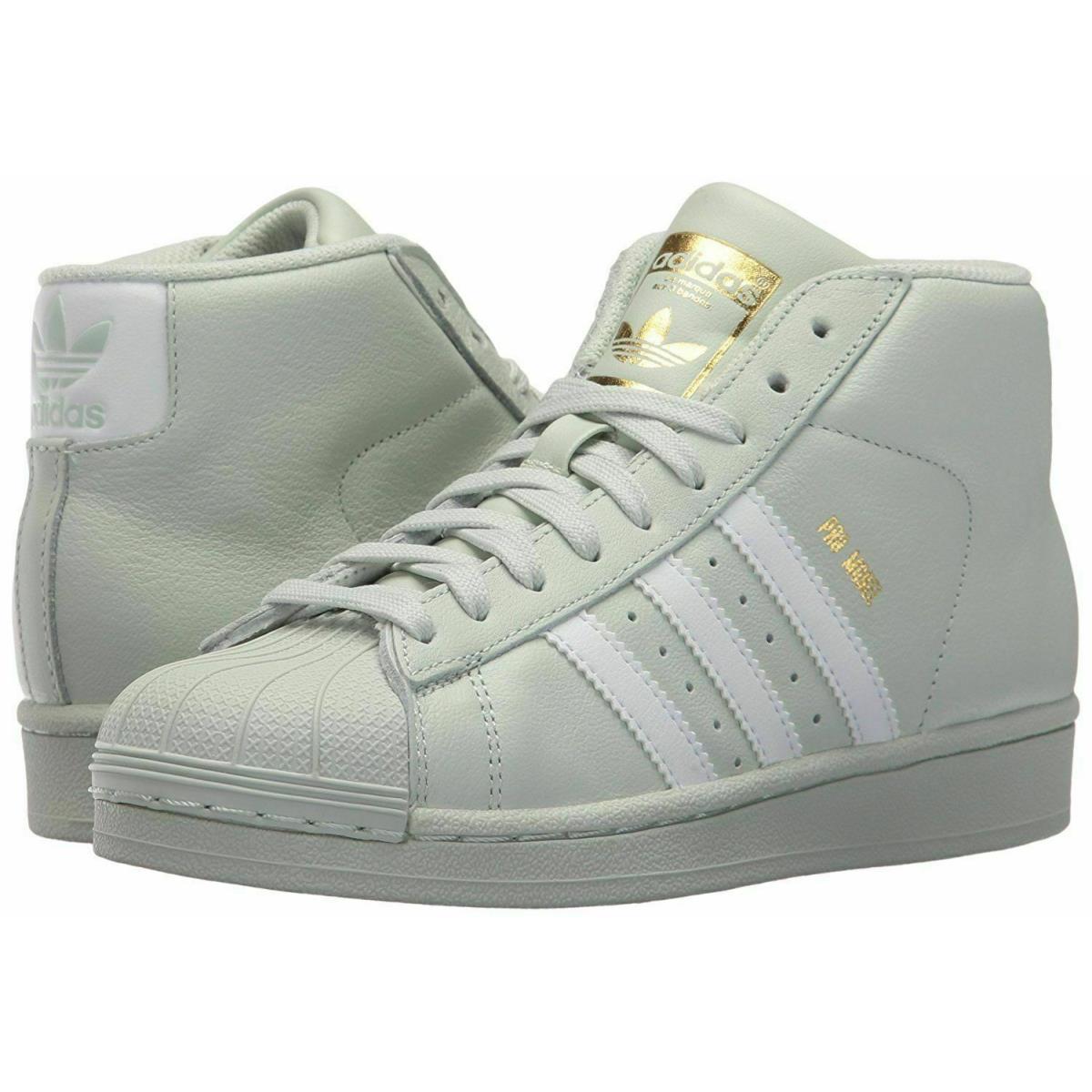 Adidas Originals Pro Model J CQ0622 Green/gold Youth - Linen Green/White/Gold Met
