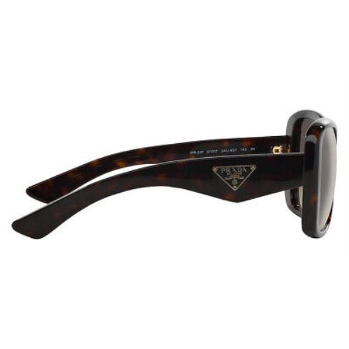 Prada PR 32PS Sunglasses Women Havana Square 57mm