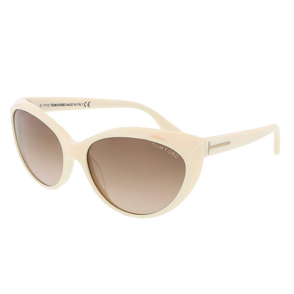 Tom Ford Martina Sunglasses Ivory Frame Brown Gradient FT231 25F 59-16 135