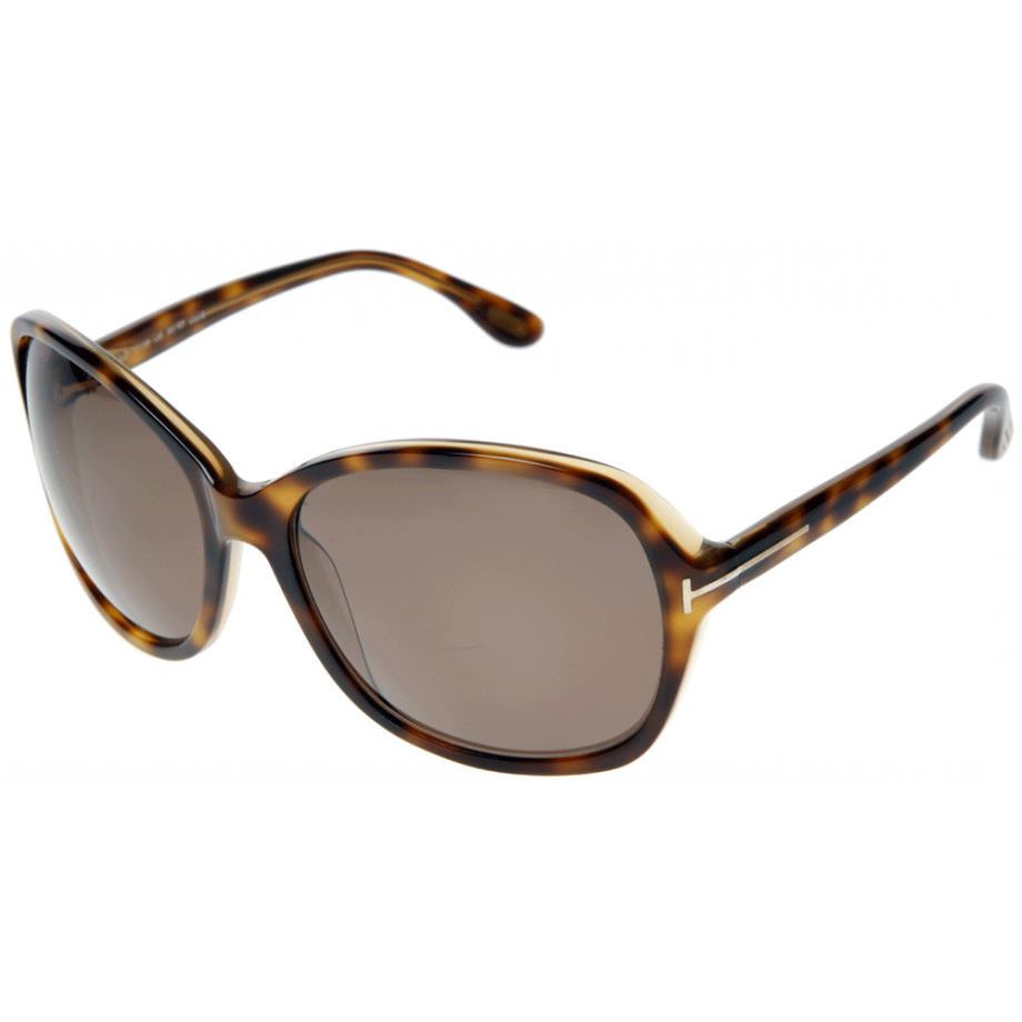 Tom Ford Sheila Sunglasses Tortoise Frame Brown Lens FT186 56J 62-17 125