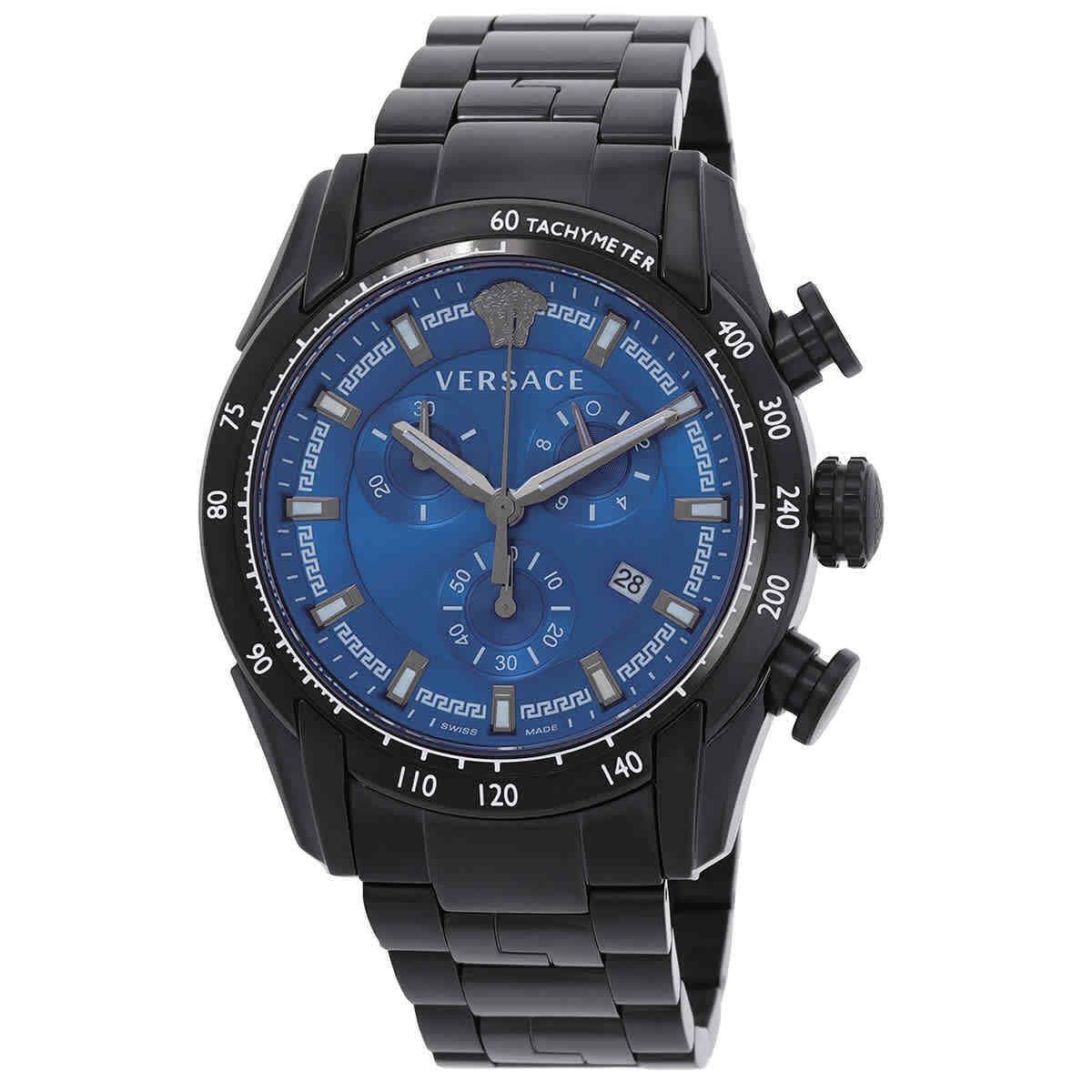 Versace V-ray Men`s Blue Watch - VE2I00521