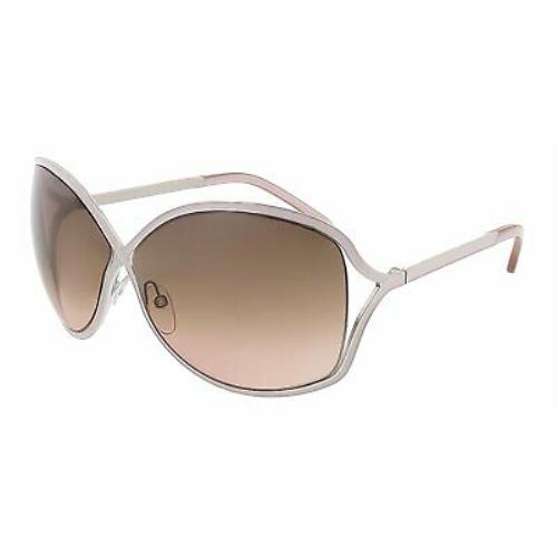 Tom Ford Rickie Sunglasses Silver Lilac Enamel Frame FT179 72F 64-11 120