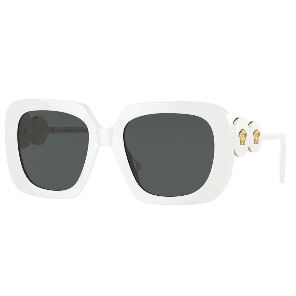 Versace Women`s VE4434 314/87 54mm Optical White W/dark Grey Lenses Sunglasses