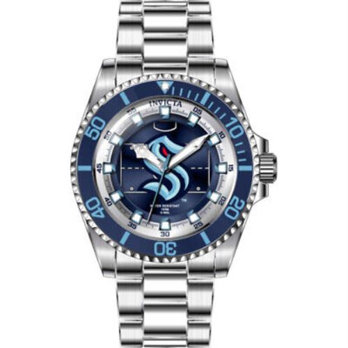 Invicta Nhl Seattle Kraken Quartz Blue Dial Ladies Watch 42212