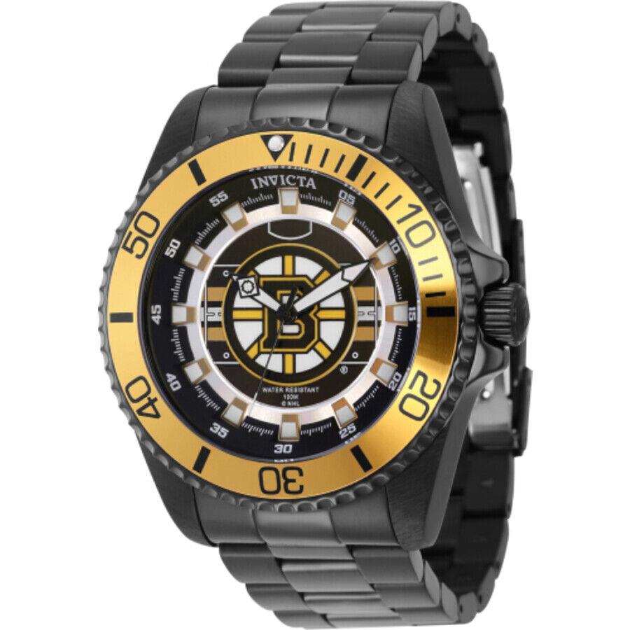 Invicta Nhl Boston Bruins Quartz Men`s Watch 42238