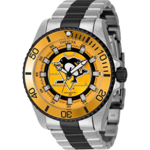 Invicta Nhl Pittsburgh Penguins Quartz Men`s Watch 42242