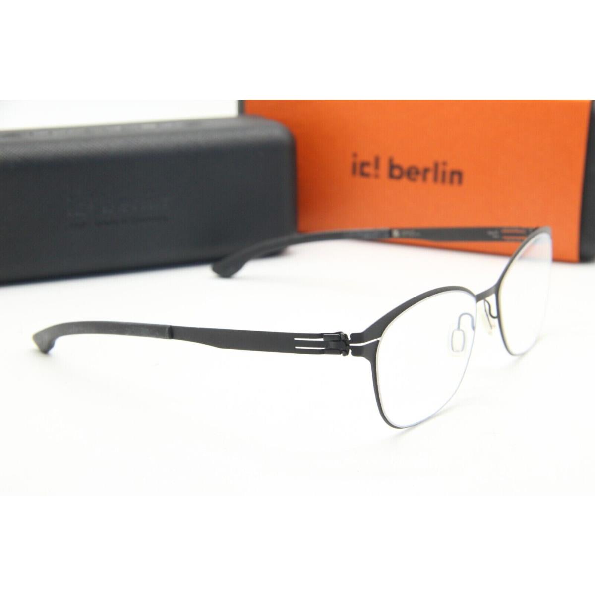 ic! berlin eyeglasses MODEL SUE - Black Frame, Clear Lens