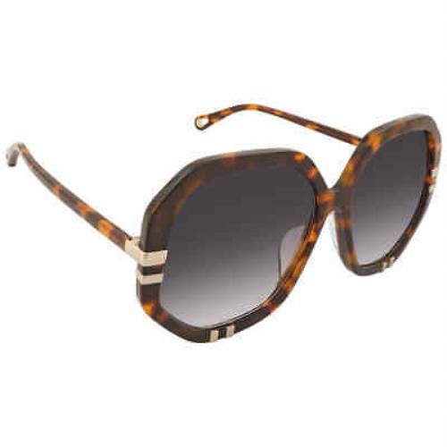 Chloe Blue Geometric Ladies Sunglasses CH0105SA 004 60 CH0105SA 004 60